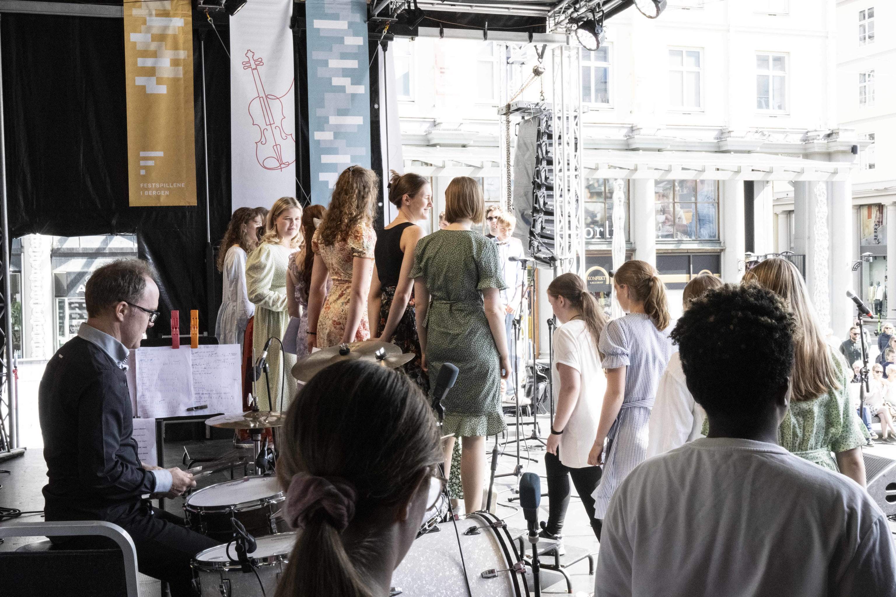 Bergen Barnekorfestivals avslutningskonsert. Foto: Thor Brødreskift